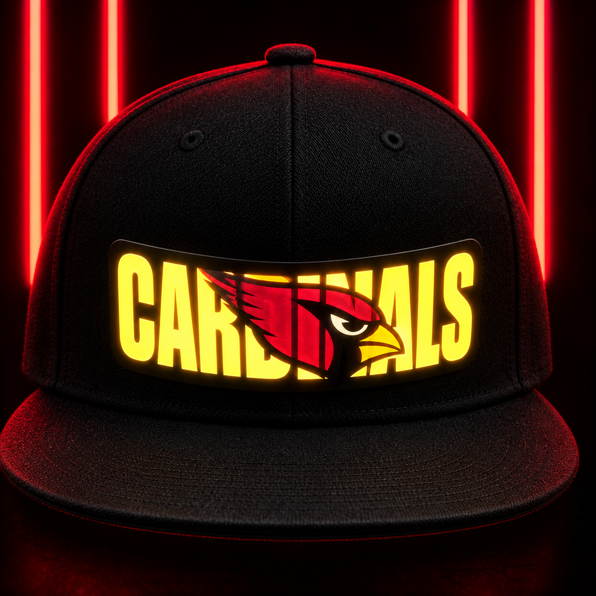Fußball-Fan-Snapback-Kappe Mit Hellblauer LED-Beleuchtung - FotoSocken
