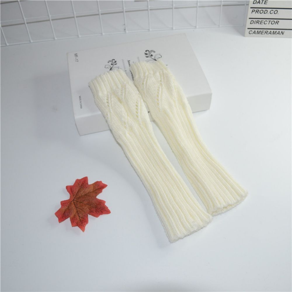 Halbfinger-handschuhe Für Damen Im Winter, Warm, Halblang -