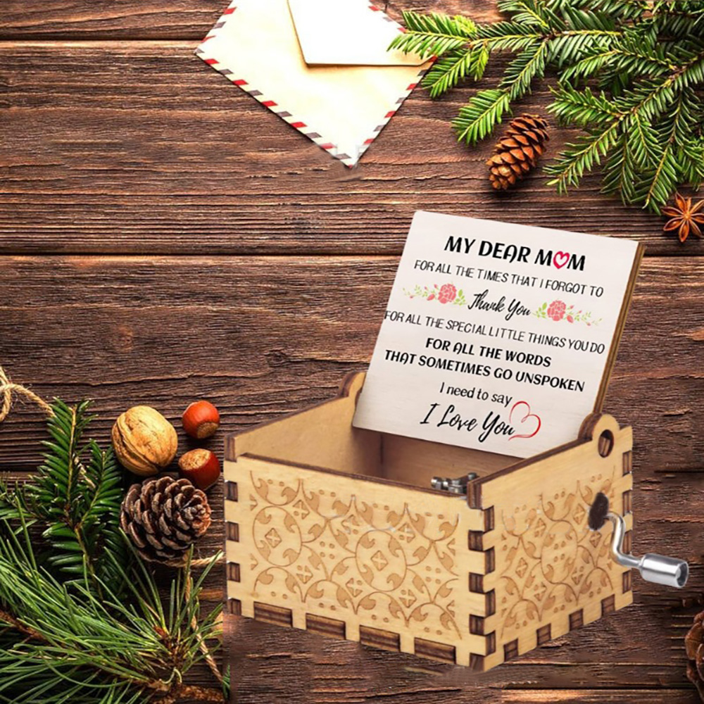 Muttertagsgeschenk, Hölzerne Spieluhr „i Need To Say", Spieluhr, Geschenk Für Mama