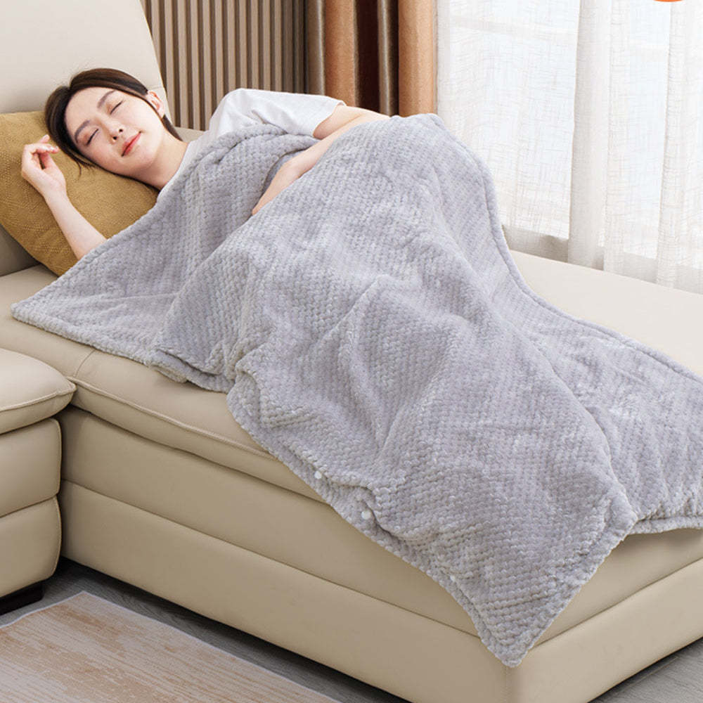 Beheizte Heizdecke Mit Eu-stecker, Weiches Flanell, Heizdecke, Geschenk Für Die Familie -