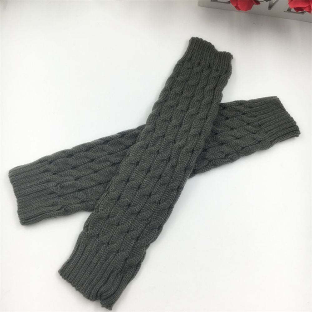 Wintersocken Damen Gestrickte Warme Socken Wollbeinsätze Überkniestrümpfe -