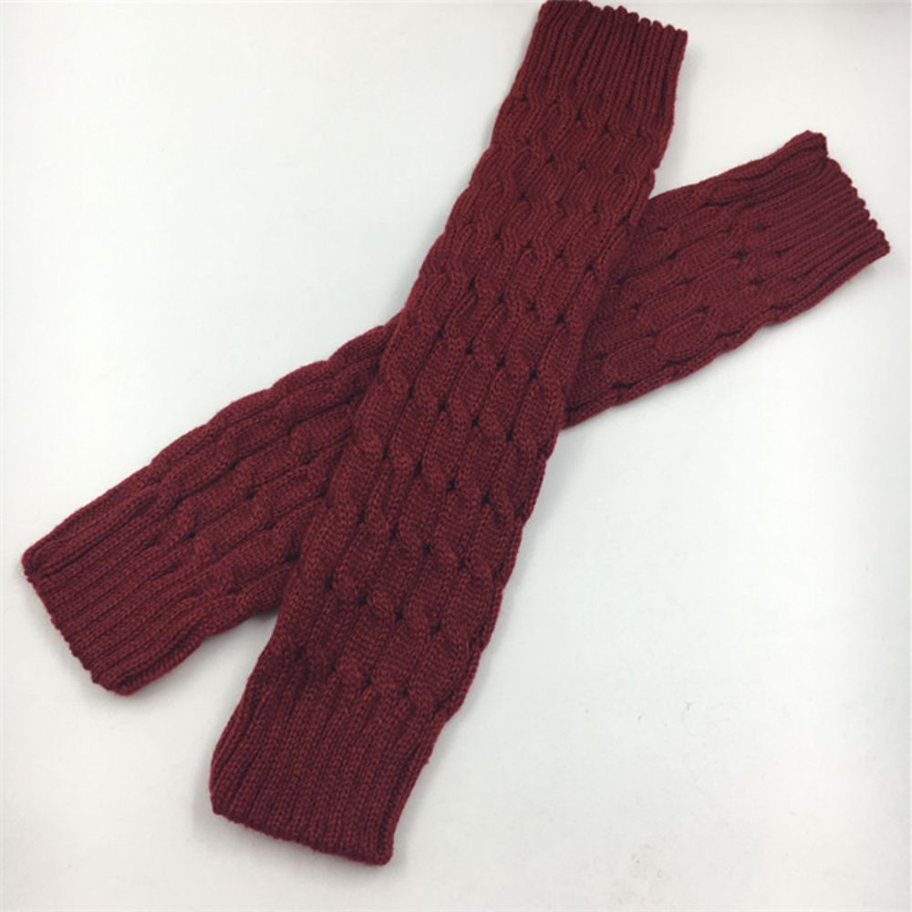 Wintersocken Damen Gestrickte Warme Socken Wollbeinsätze Überkniestrümpfe -