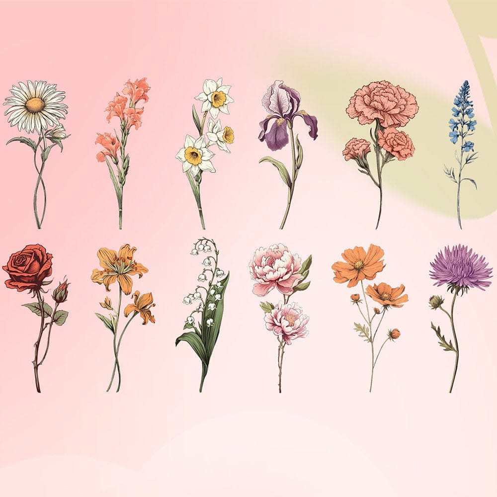 Personalisierte Buchstabenlampe Benutzerdefiniertes Foto Geburtsblume Nachtlicht Muttertagsgeschenk - FotoSocken