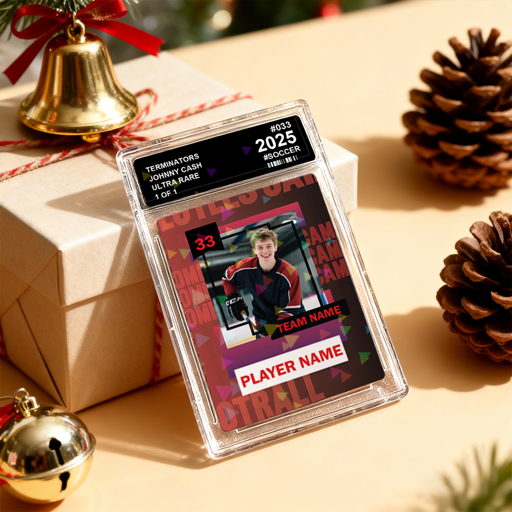 Personalisierte Sportkarte Für Kinder Mit Teamnamen – Tolle Geschenkidee Für Sportler – Weihnachtsgeschenk - FotoSocken