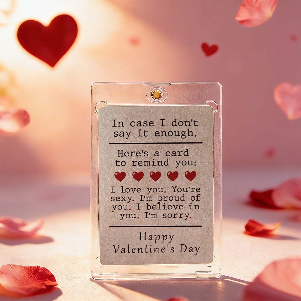 Individuelle Pärchenkarte: Alles, Was Man Sagen Möchte – Romantisches Valentinstagsgeschenk Für Paare – Einzigartiges Sammlerstück - FotoSocken