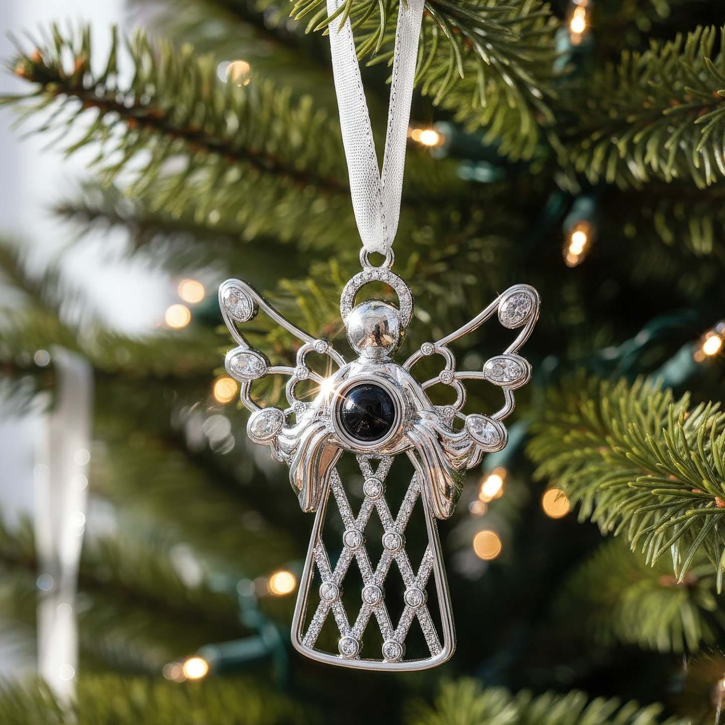 Personalisierte, Kunstvolle Schneeflocken-foto-ornamente, Projektions-edelstein-ornamente, Weihnachtsbaumschmuck, Weihnachtsgeschenke - FotoSocken