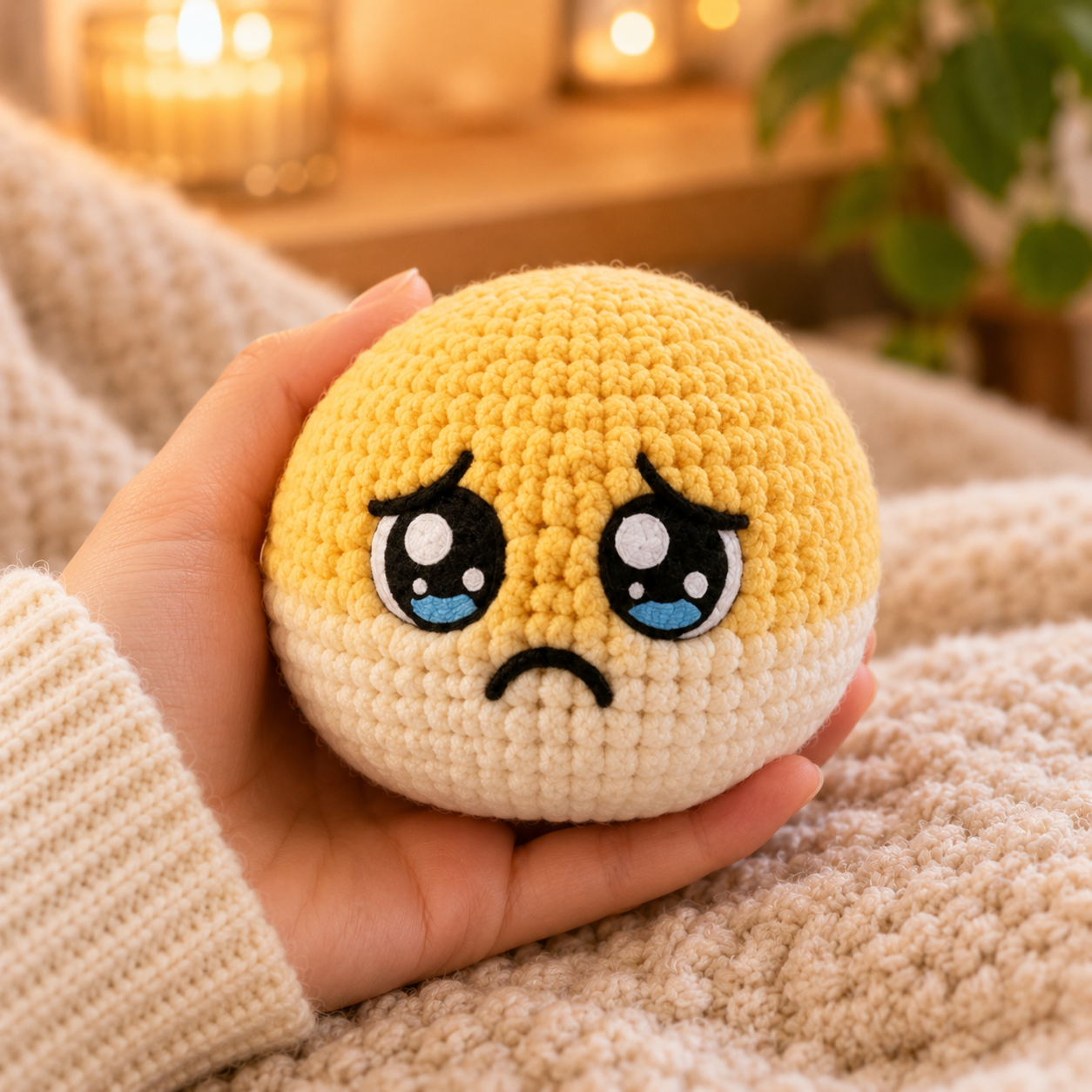 Gehäkelter Bubble Squishy Ball – Weiches, Handgewebtes Fidget-Toy Mit Langsam Aufsteigenden Blasen, Niedliches Sensorisches Stressabbau-Spielzeug - FotoSocken