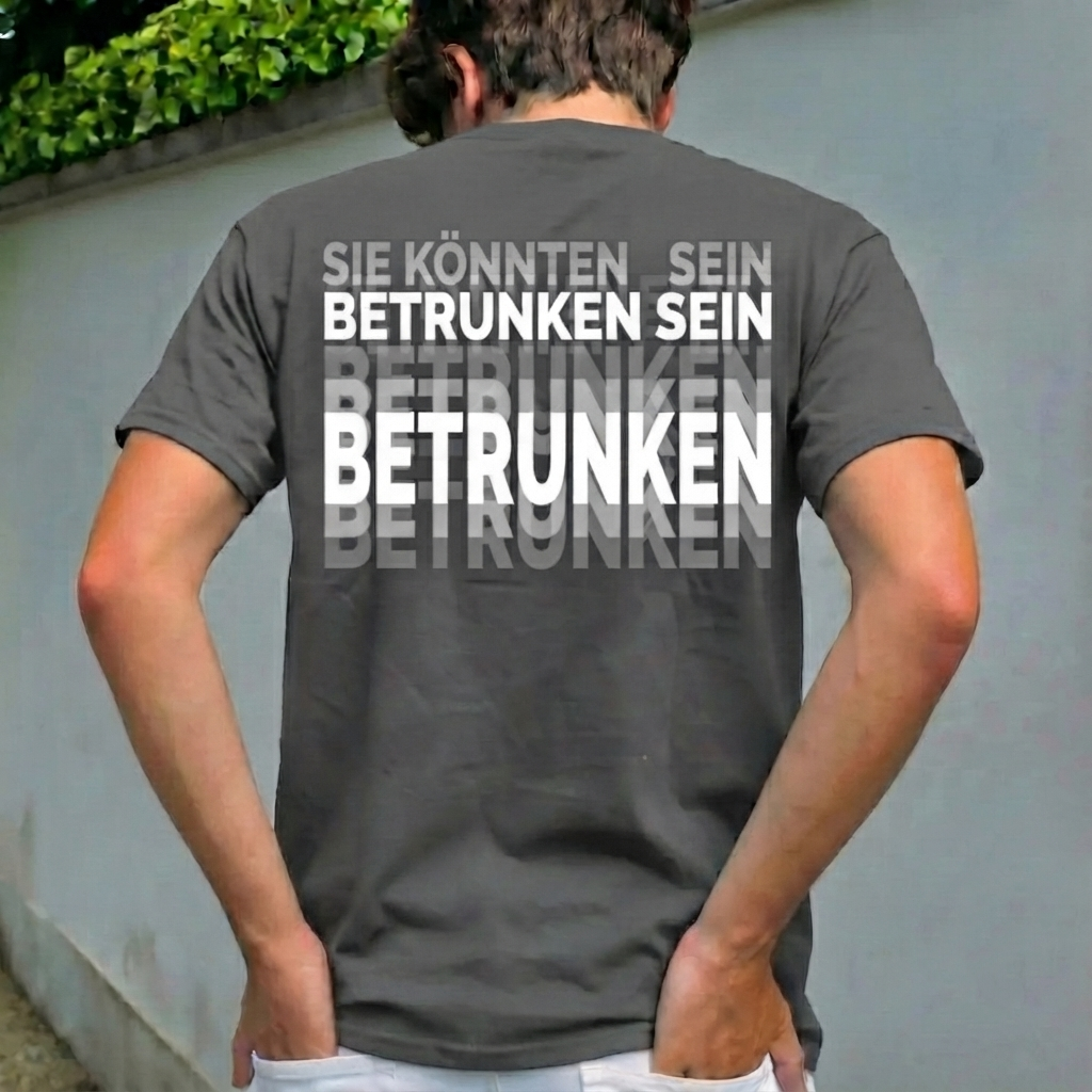 Auf Der Rückseite Ist „You Might Be Drunk Shirt“ Gedruckt. Lustiges Trink-Humor-Unisex-T-Shirt-Geschenk