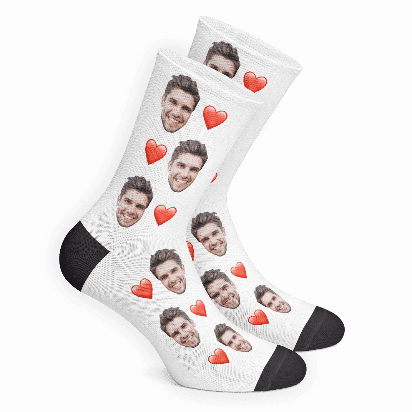 Custom Heart Socks - Fotosocken