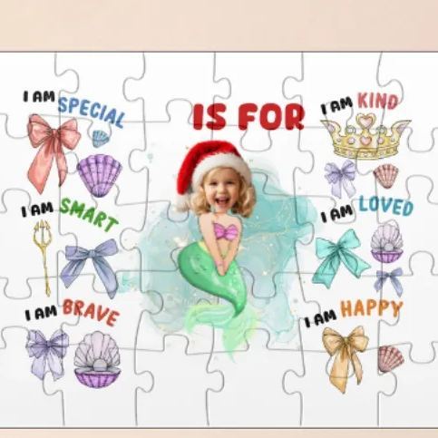 Lustiges-gesicht-prinzessin-baby-personalisiertes-foto-puzzle-kind - FotoSocken