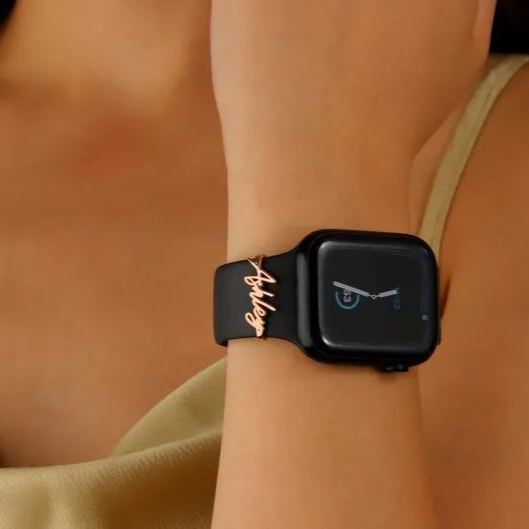 Uhrenarmband-anhänger Aus Sterlingsilber – Personalisierter Uhrenschmuck – Uhrenarmband-anhänger – Benutzerdefinierter Namensanhänger Für Uhrenarmbänder - FotoSocken