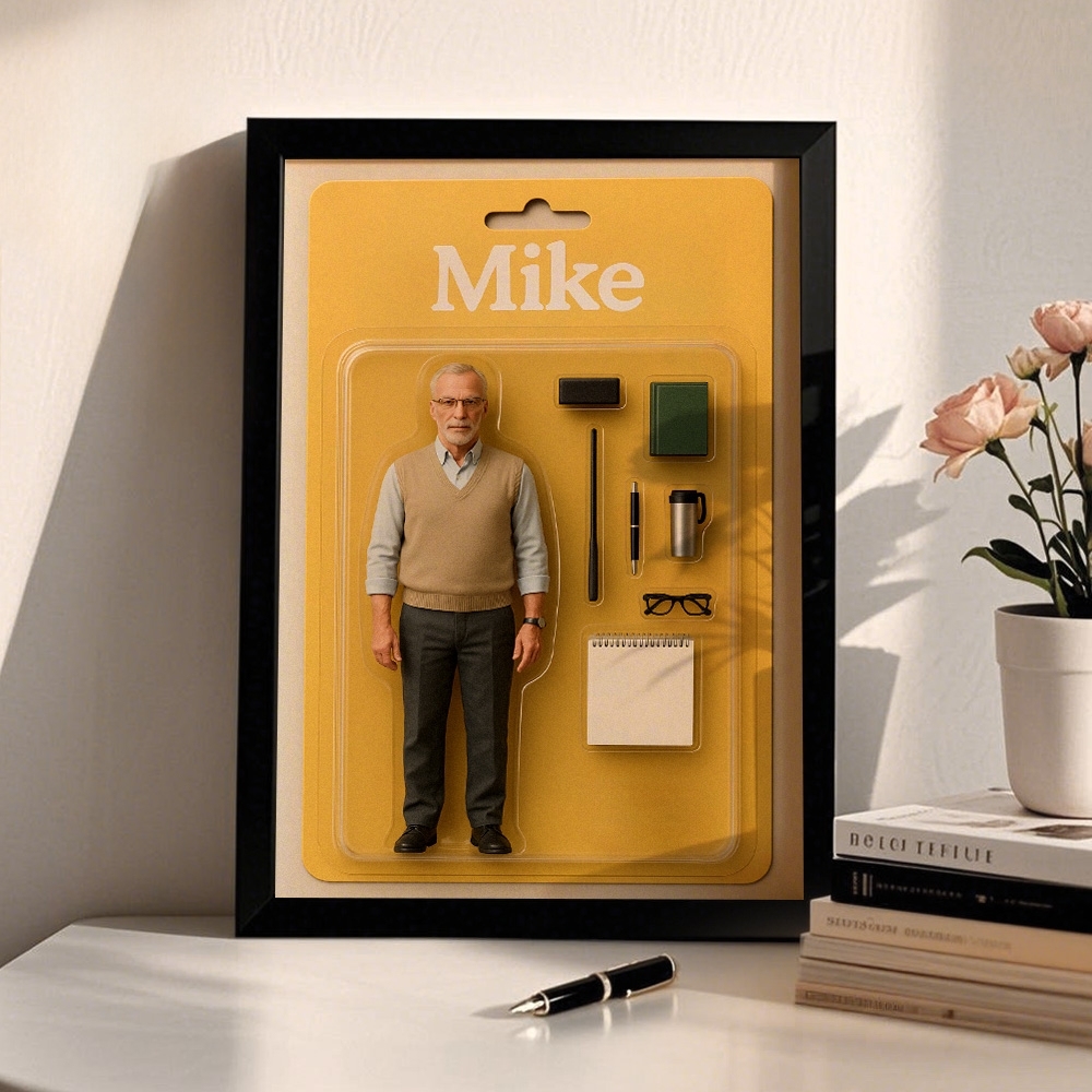Benutzerdefinierte Actionfiguren-porträts | Personalisierte Spielzeugkisten-kunst | Benutzerdefinierte Fotorahmen-dekorationen
