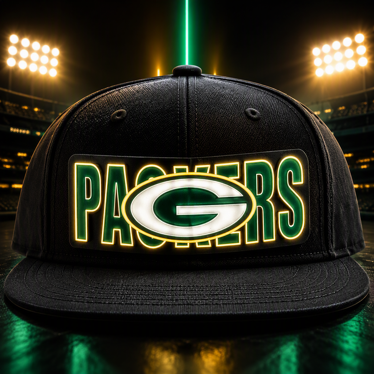 Fußball-Fan-Snapback-Kappe Mit Hellblauer LED-Beleuchtung - FotoSocken