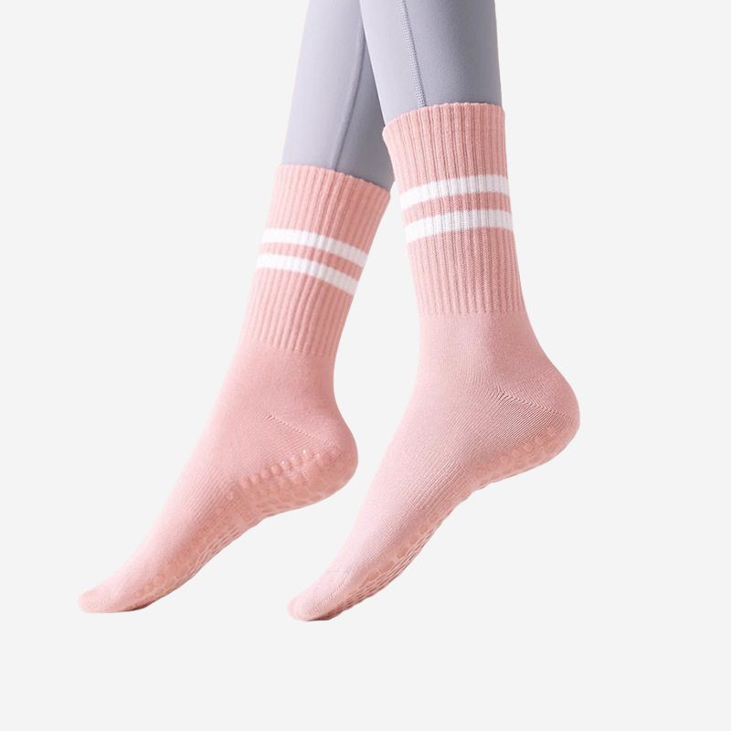 Rutschfeste Damen-Yoga-Pilates-Socken In Der Mitte Der Wade Für Hai-Leggings - FotoSocken