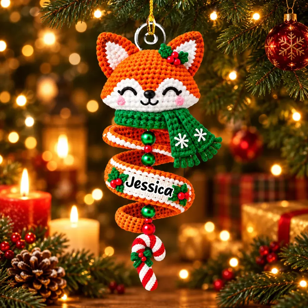 Individuelles Familienornament, Weihnachtsgeschenk Für Familienmitglieder • Merry Little Miracle – Personalisiertes Acrylornament - FotoSocken