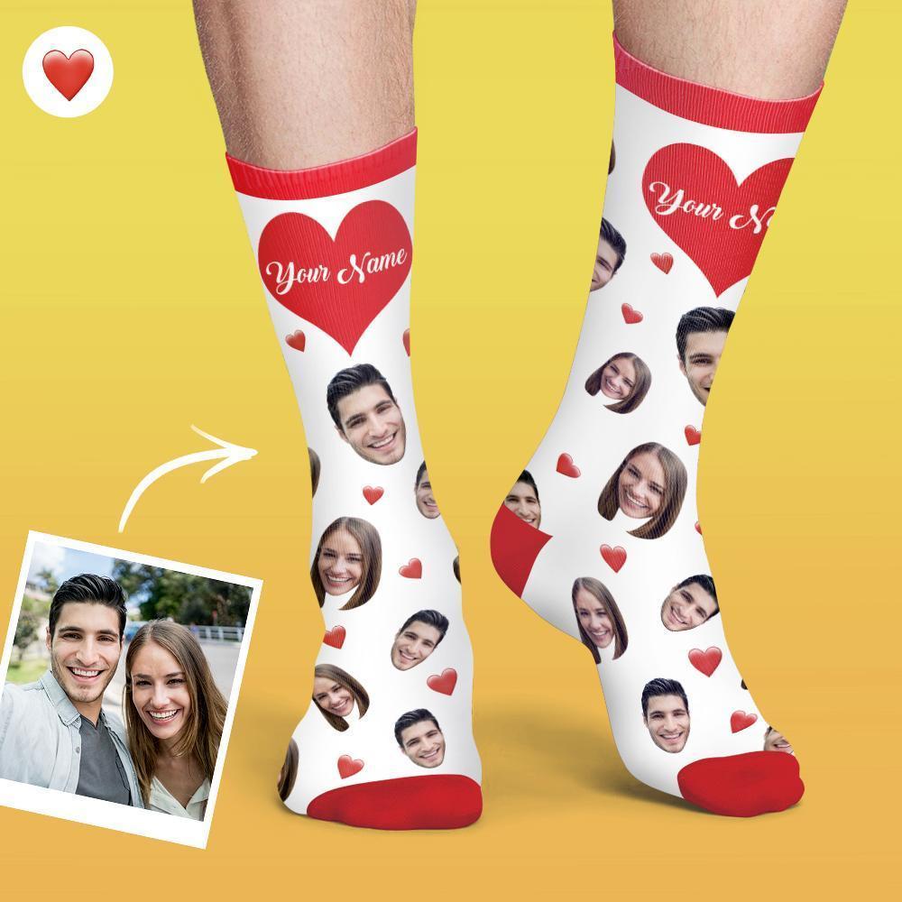 Personalisierte Socken Benutzerdefinierte Fotosocken mit Ihrem Text