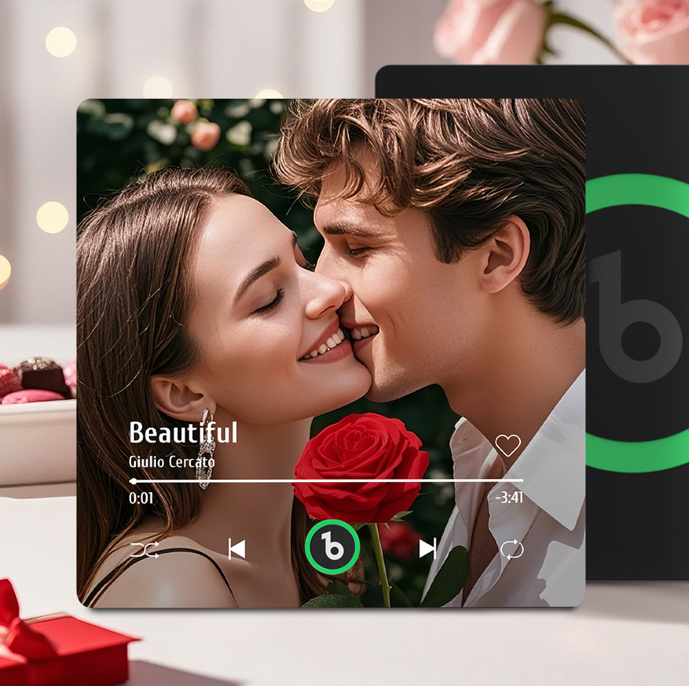 Aangepaste Muziek Koelkastmagneet Kleurrijk Frame Album Koelkastmagneet Muziek Muur Fotosticker Muziekbeweging Die Kan Worden Gespeeld Cadeau Voor Een Stel