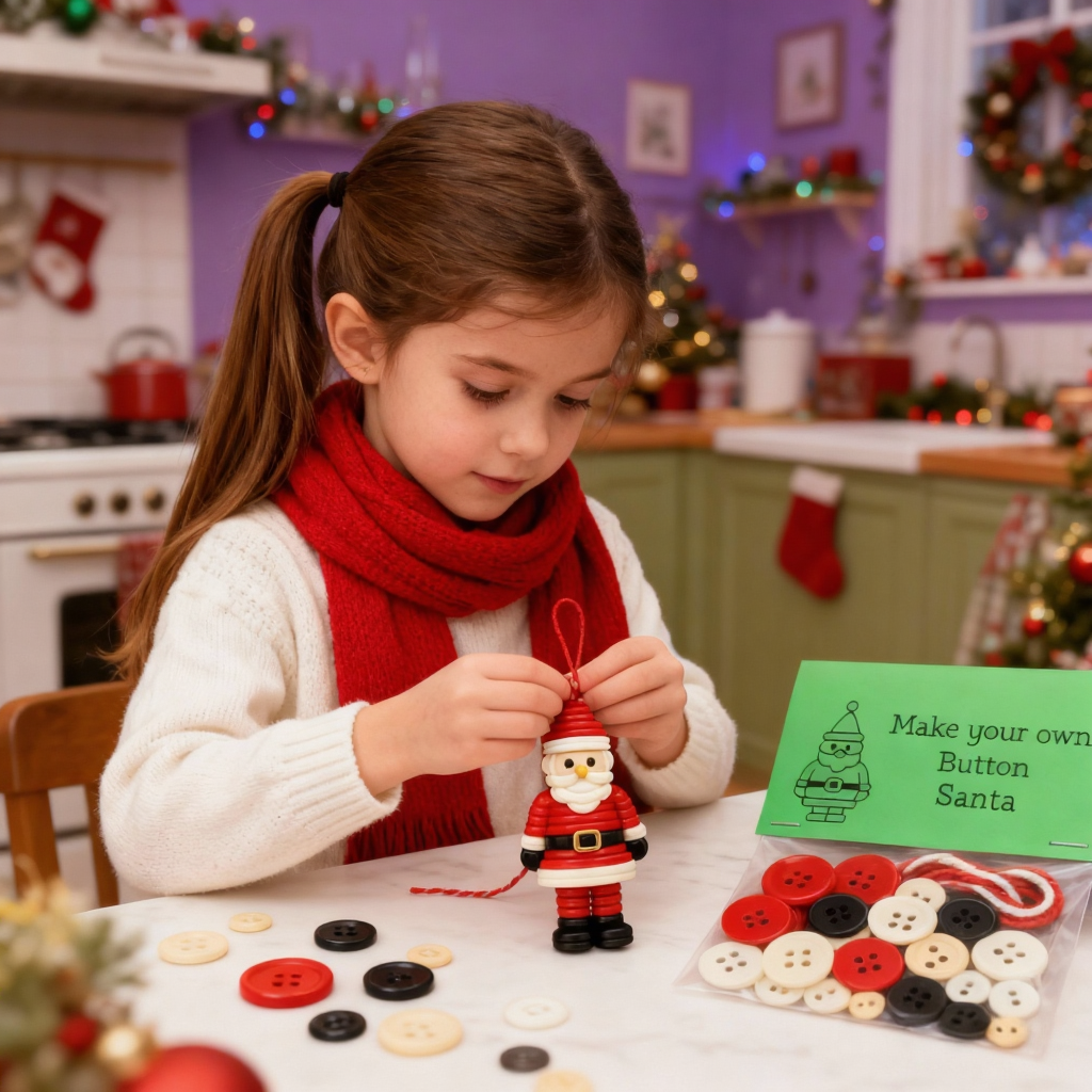 Maak Je Eigen Knoopsneeuwpop – Leuke Doe-het-zelf Kerstversieringsset Voor Knutselen Met Het Gezin En Vakantiedecoratie - SokkenFoto