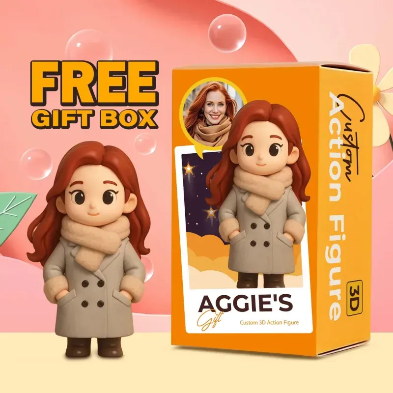 Gepersonaliseerde Moederdag-actiefiguur, Gepersonaliseerd Personagebeeldje Van Ai Photo, 3d-geprint, Perfect Cadeau Voor Moeder