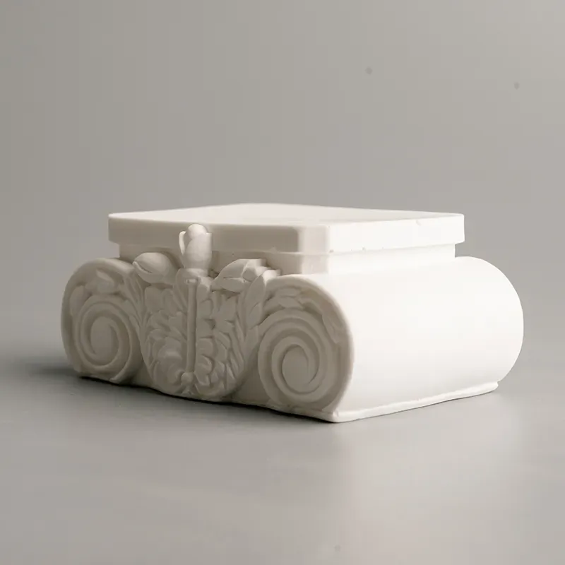 (past Op Alle Maten?) Europese Stijl Sculptuur Basis Wit Decoratief Display Voetstuk Voor Kunst 3d-figuren Woondecoratie & Diy-projecten - SokkenFoto