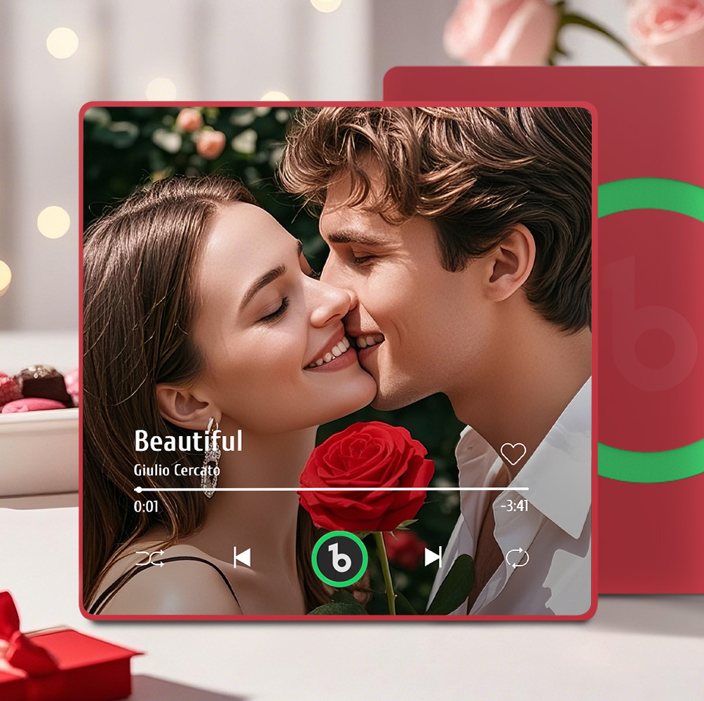 Aangepaste Muziek Koelkastmagneet Kleurrijk Frame Album Koelkastmagneet Muziek Muur Fotosticker Muziekbeweging Die Kan Worden Gespeeld Cadeau Voor Een Stel