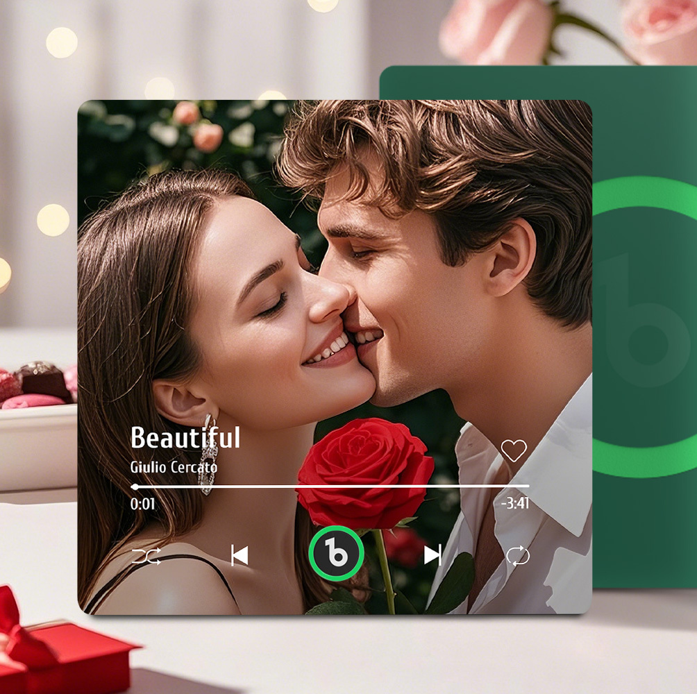 Aangepaste Muziek Koelkastmagneet Kleurrijk Frame Album Koelkastmagneet Muziek Muur Fotosticker Muziekbeweging Die Kan Worden Gespeeld Cadeau Voor Een Stel