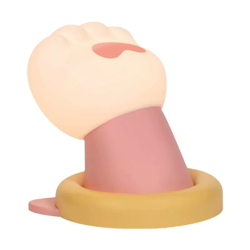 Siliconen Led-nachtlampje In Kattenpootvorm, 3 Instelbare Helderheidsniveaus, Warm En Praktisch Bureaulampje In Kattenpootvorm, Slaaplampje Voor De Slaapkamer