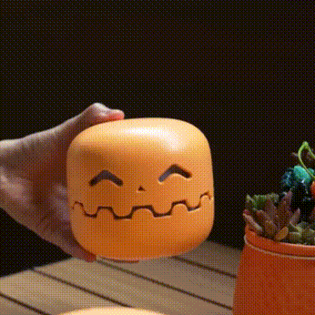 Pompoen Nachtlampje - Leuk En Creatief Cadeau, Sfeerlamp Halloween Decoratie Pompoen Lantaarn Voor Halloween - SokkenFoto