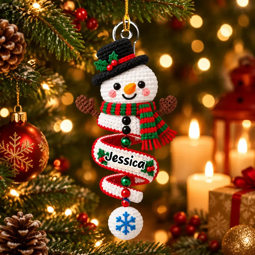 Aangepaste Familieornament, Kerstcadeau Voor Familieleden • Merry Little Miracle - Gepersonaliseerd Acrylornament - SokkenFoto