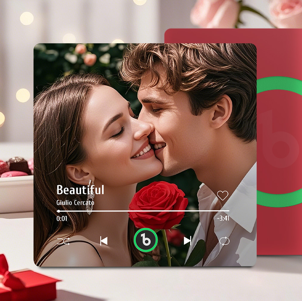 Aangepaste Muziek Koelkastmagneet Kleurrijk Frame Album Koelkastmagneet Muziek Muur Fotosticker Muziekbeweging Die Kan Worden Gespeeld Cadeau Voor Een Stel