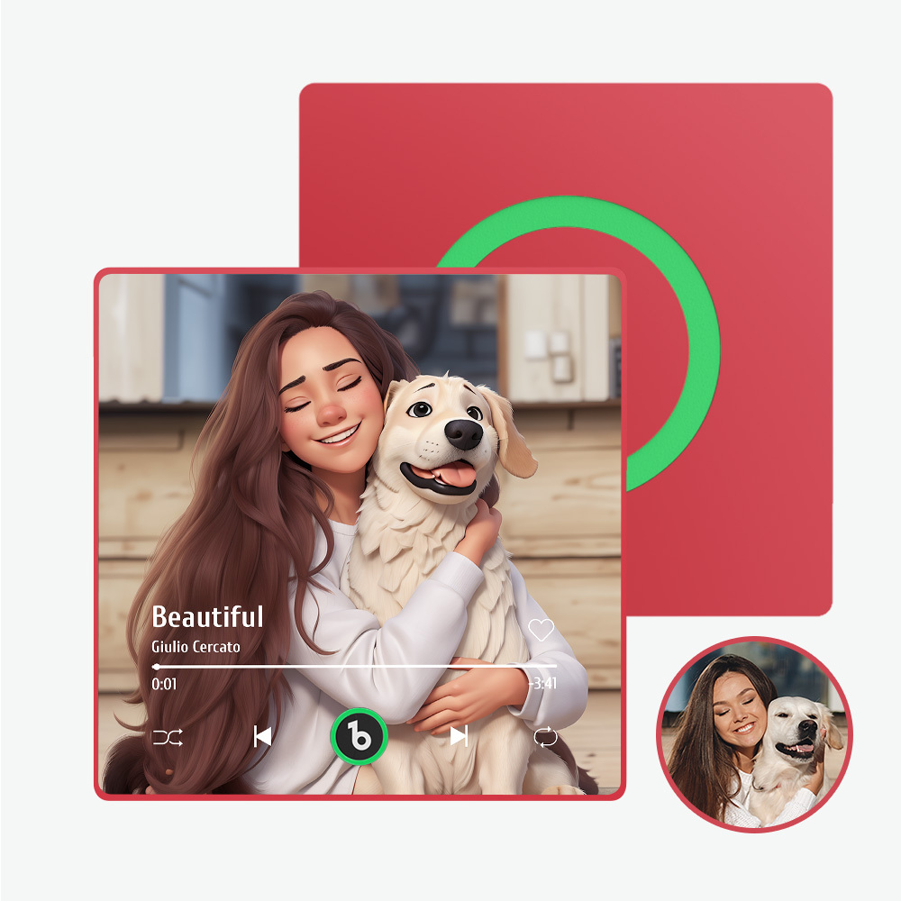 Aangepaste Cartoon Paar Koelkast Magneet Stickers Cadeaus Voor Haar - SokkenFoto