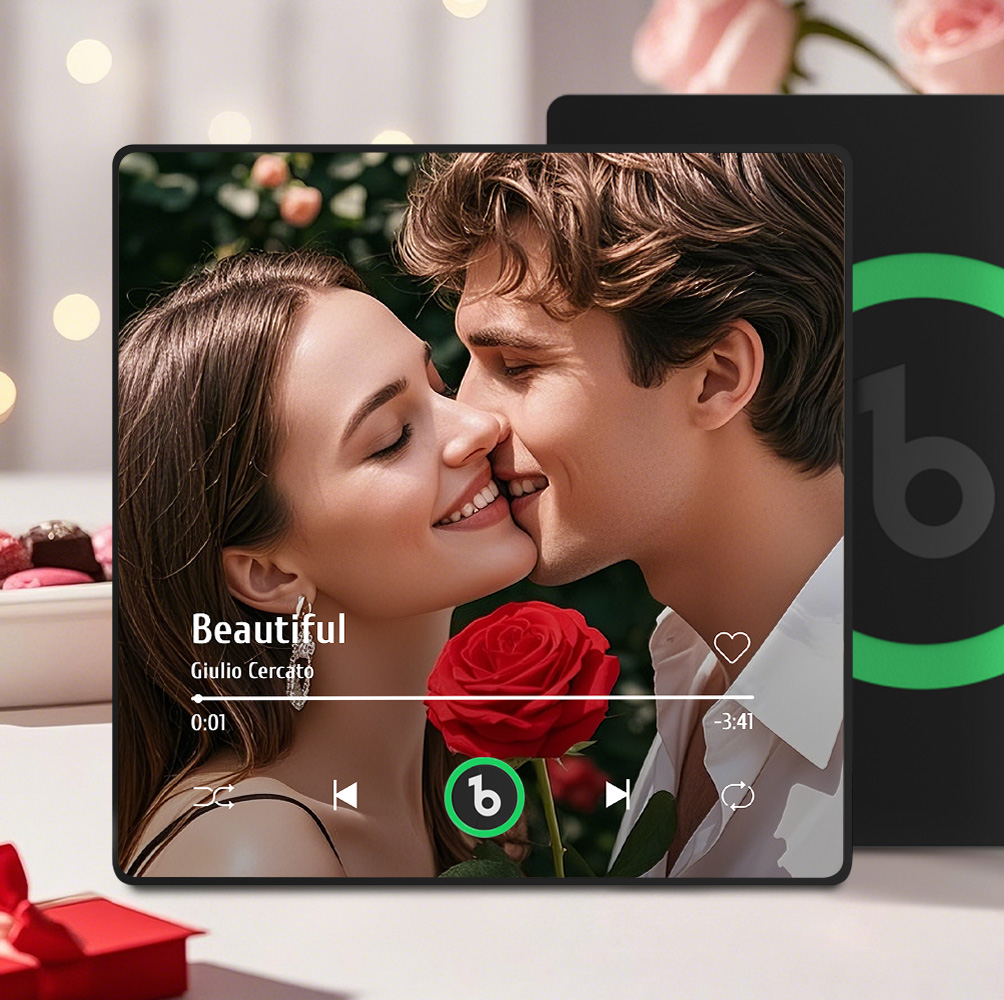 Aangepaste Muziek Koelkastmagneet Kleurrijk Frame Album Koelkastmagneet Muziek Muur Fotosticker Muziekbeweging Die Kan Worden Gespeeld Cadeau Voor Een Stel