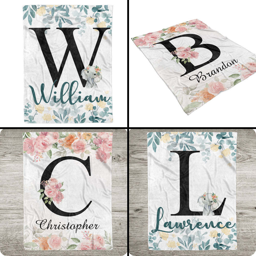 Gepersonaliseerde Babydeken Fleece Deken Naamdeken Kraamcadeau - SokkenFoto