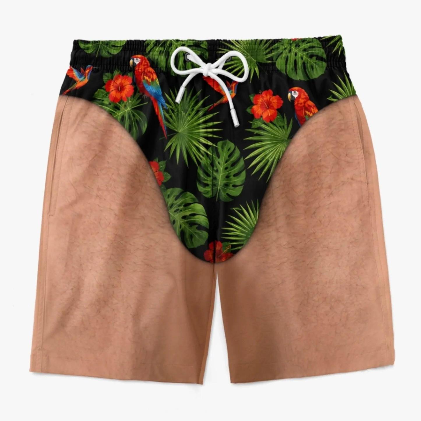 Aangepaste Grappige Mannen Zwembroek Nieuwigheid Optische Illusie Zwembroek Grappige Nieuwigheid Party Board Shorts Cadeau Voor Man Vriendje - SokkenFoto