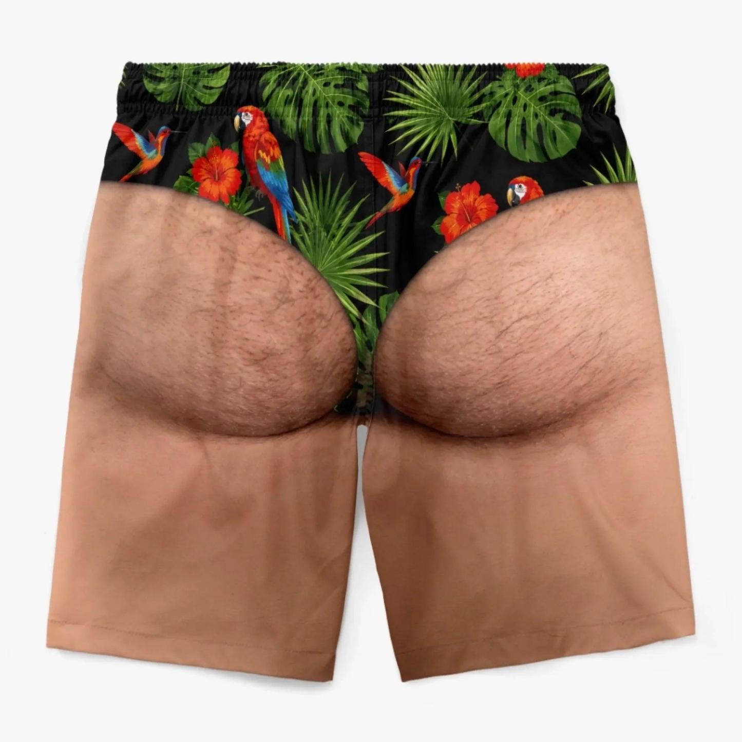 Aangepaste Grappige Mannen Zwembroek Nieuwigheid Optische Illusie Zwembroek Grappige Nieuwigheid Party Board Shorts Cadeau Voor Man Vriendje - SokkenFoto