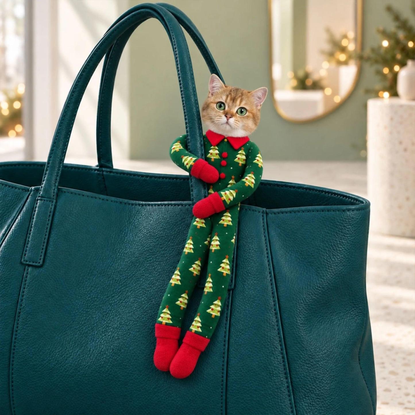 Aangepaste Grappige Huisdier Foto Kerst Pluche Pop Cadeaus Voor Dierenliefhebbers • My Merry Pup - Gepersonaliseerde Poseable Pluche Pop - SokkenFoto