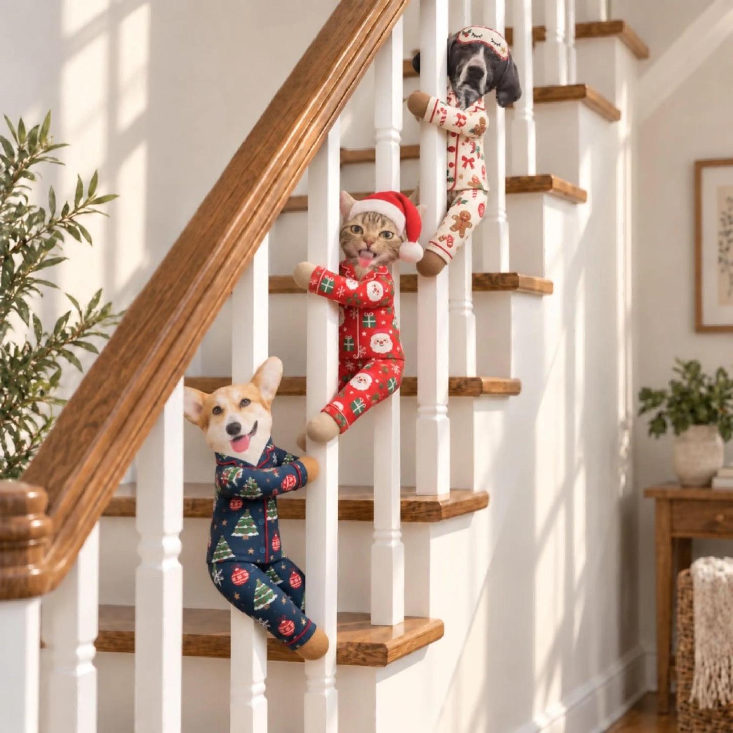 Aangepaste Grappige Huisdier Foto Kerst Pluche Pop Cadeaus Voor Dierenliefhebbers • My Merry Pup - Gepersonaliseerde Poseable Pluche Pop - SokkenFoto