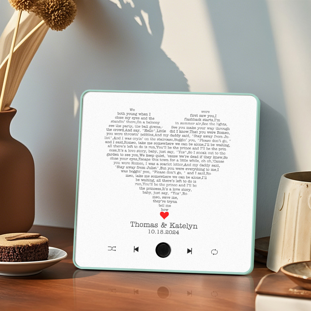 Aangepaste Muziek Koelkastmagneet Songteksten Fotosticker Geschenken Muziek Muur Fotosticker Muziekbeweging Die Kan Worden Gespeeld Zonder Mobiele Telefoon - SokkenFoto