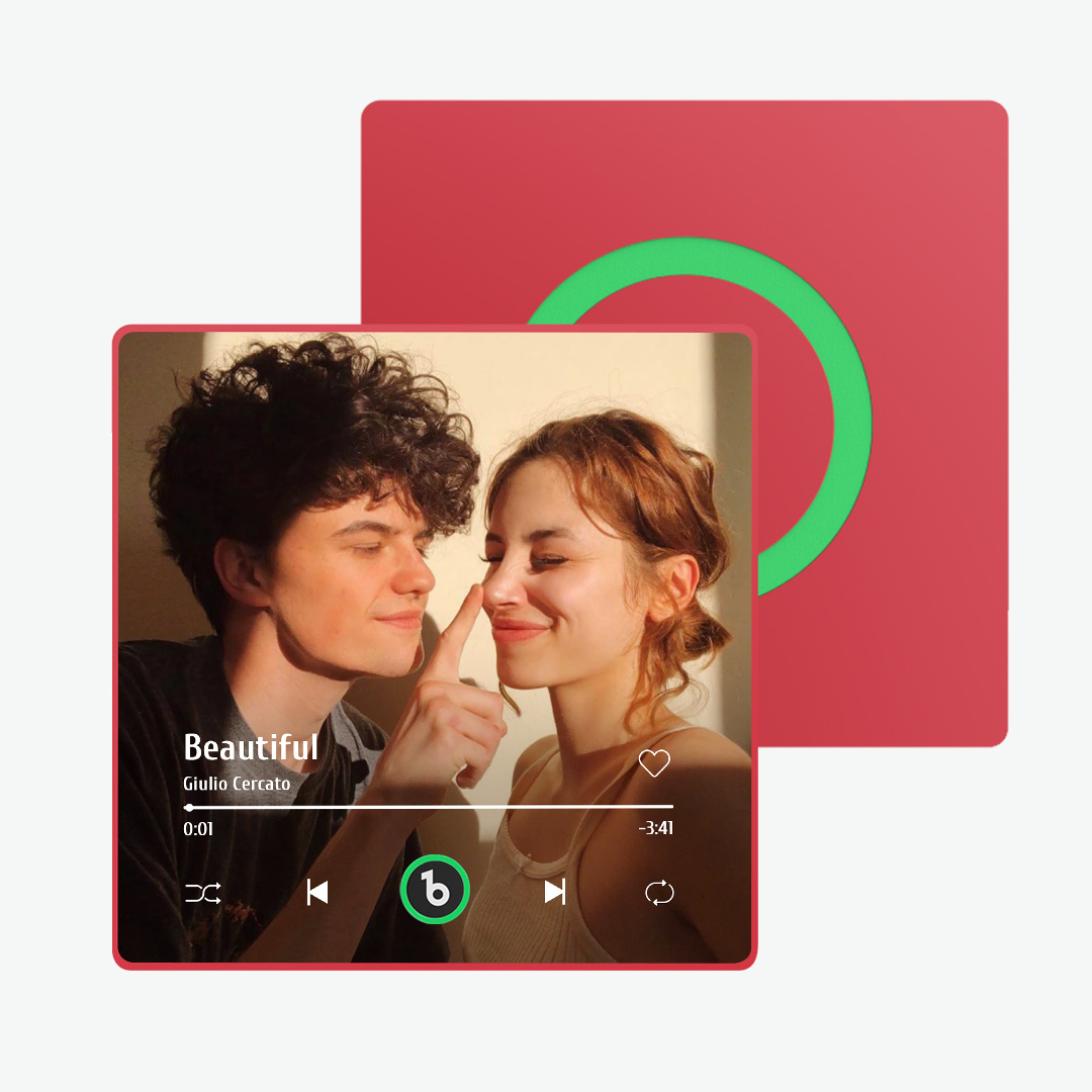 Gepersonaliseerde Muziekkoelkastmagneten Gepersonaliseerde Muziekkoelkastmagneet Kleurrijk Frame Albumkoelkastmagneet Kan Liedjes Afspelen Cadeau Voor Geliefde - SokkenFoto