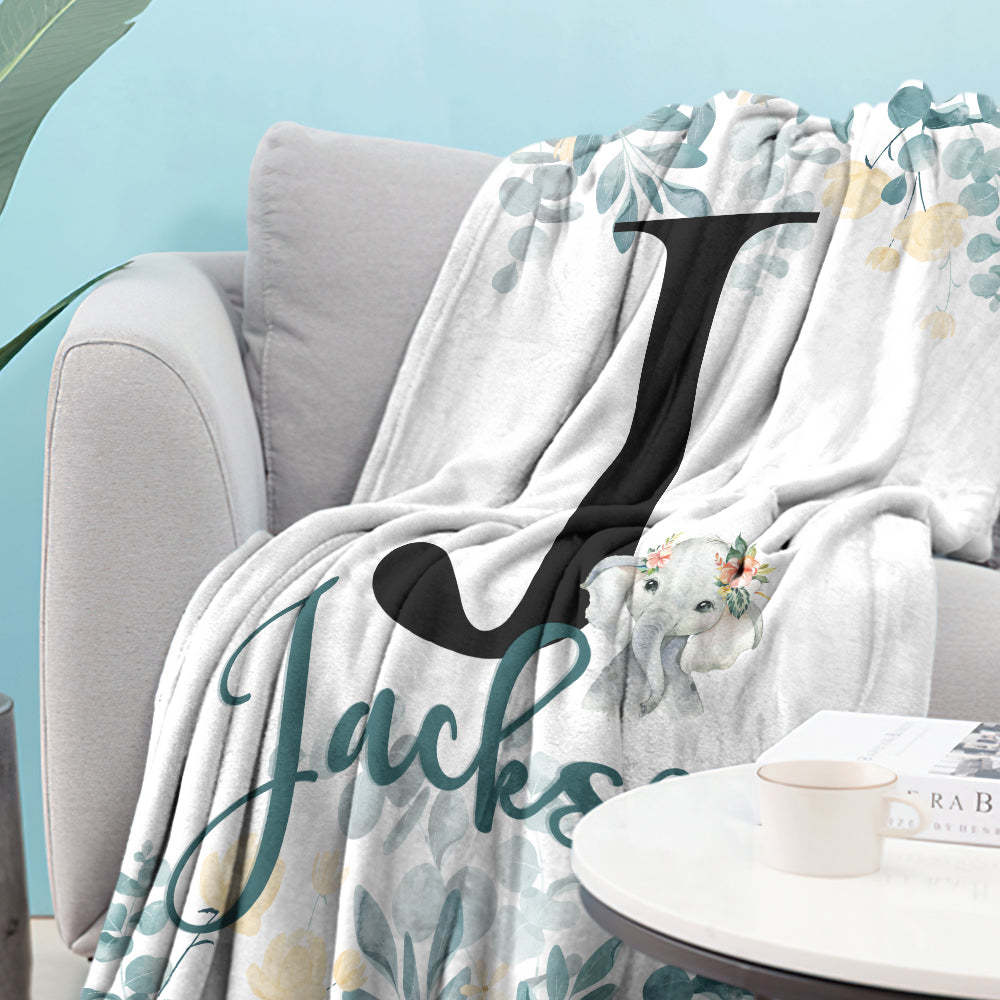 Gepersonaliseerde Babydeken Fleece Deken Naamdeken Kraamcadeau - SokkenFoto