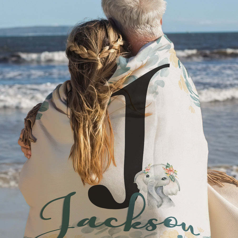 Gepersonaliseerde Babydeken Fleece Deken Naamdeken Kraamcadeau - SokkenFoto