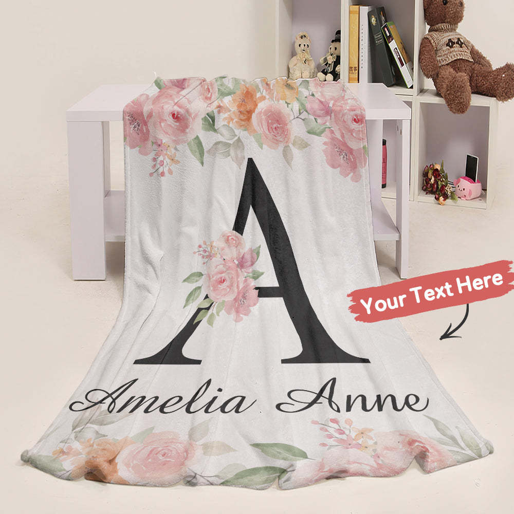 Gepersonaliseerde Babydeken Fleece Deken Naamdeken Kraamcadeau - SokkenFoto