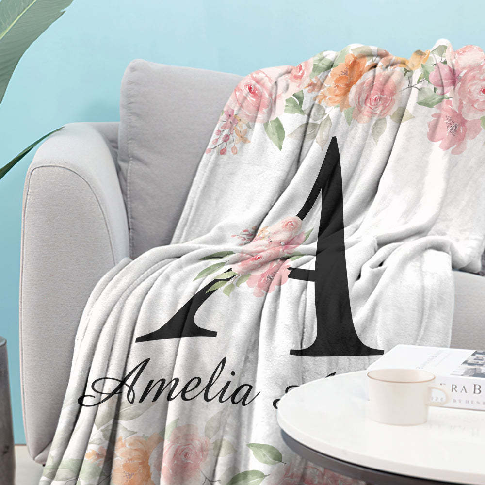 Gepersonaliseerde Babydeken Fleece Deken Naamdeken Kraamcadeau - SokkenFoto