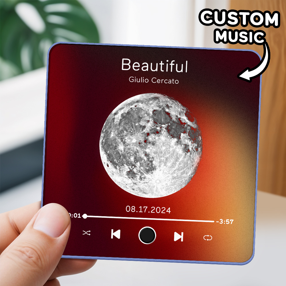 Gepersonaliseerde Fotoalbum Koelkastmagneet Muziek Muur Fotosticker Muziekbeweging Die Kan Worden Afgespeeld Zonder Mobiele Telefoon Muziek Koelkastmagneet Pro Kan Liedjes Afspelen - SokkenFoto