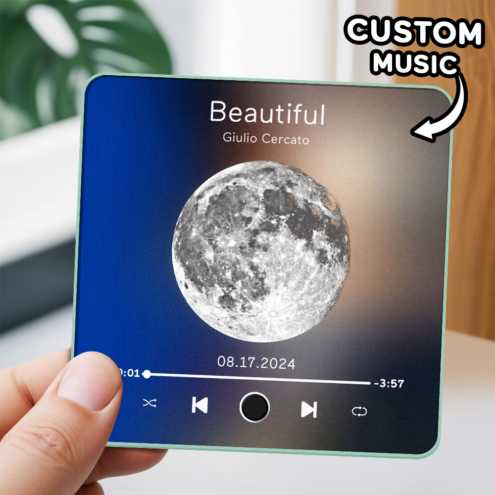 Gepersonaliseerde Fotoalbum Koelkastmagneet Muziek Muur Fotosticker Muziekbeweging Die Kan Worden Afgespeeld Zonder Mobiele Telefoon Muziek Koelkastmagneet Pro Kan Liedjes Afspelen - SokkenFoto