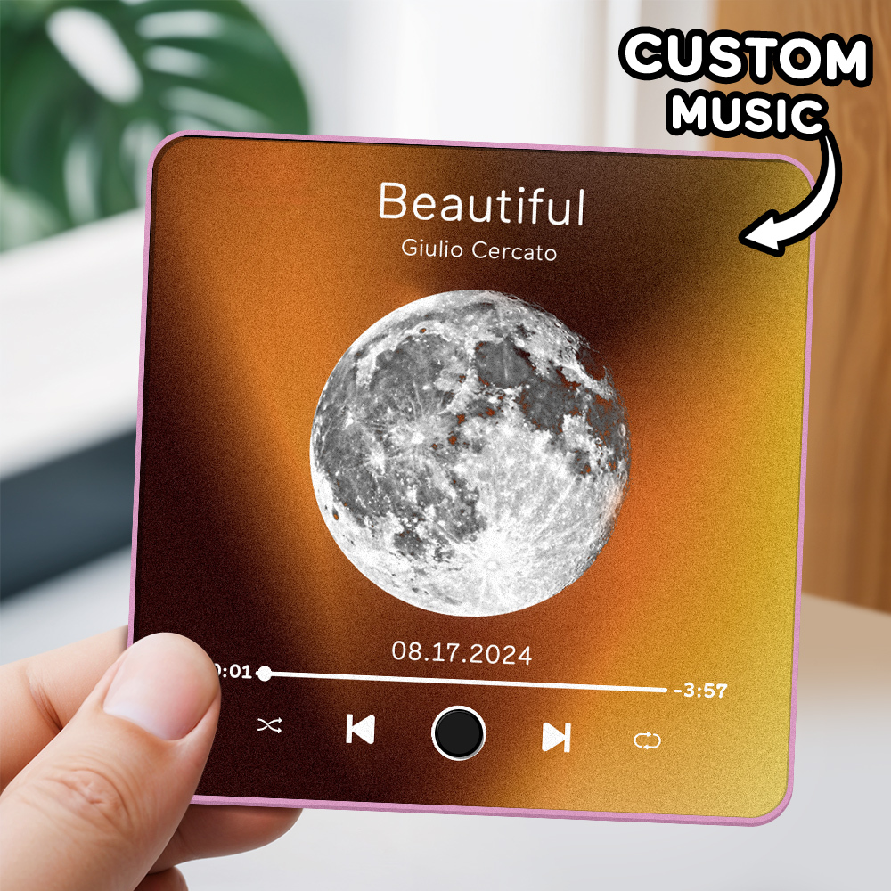 Gepersonaliseerde Fotoalbum Koelkastmagneet Muziek Muur Fotosticker Muziekbeweging Die Kan Worden Afgespeeld Zonder Mobiele Telefoon Muziek Koelkastmagneet Pro Kan Liedjes Afspelen - SokkenFoto