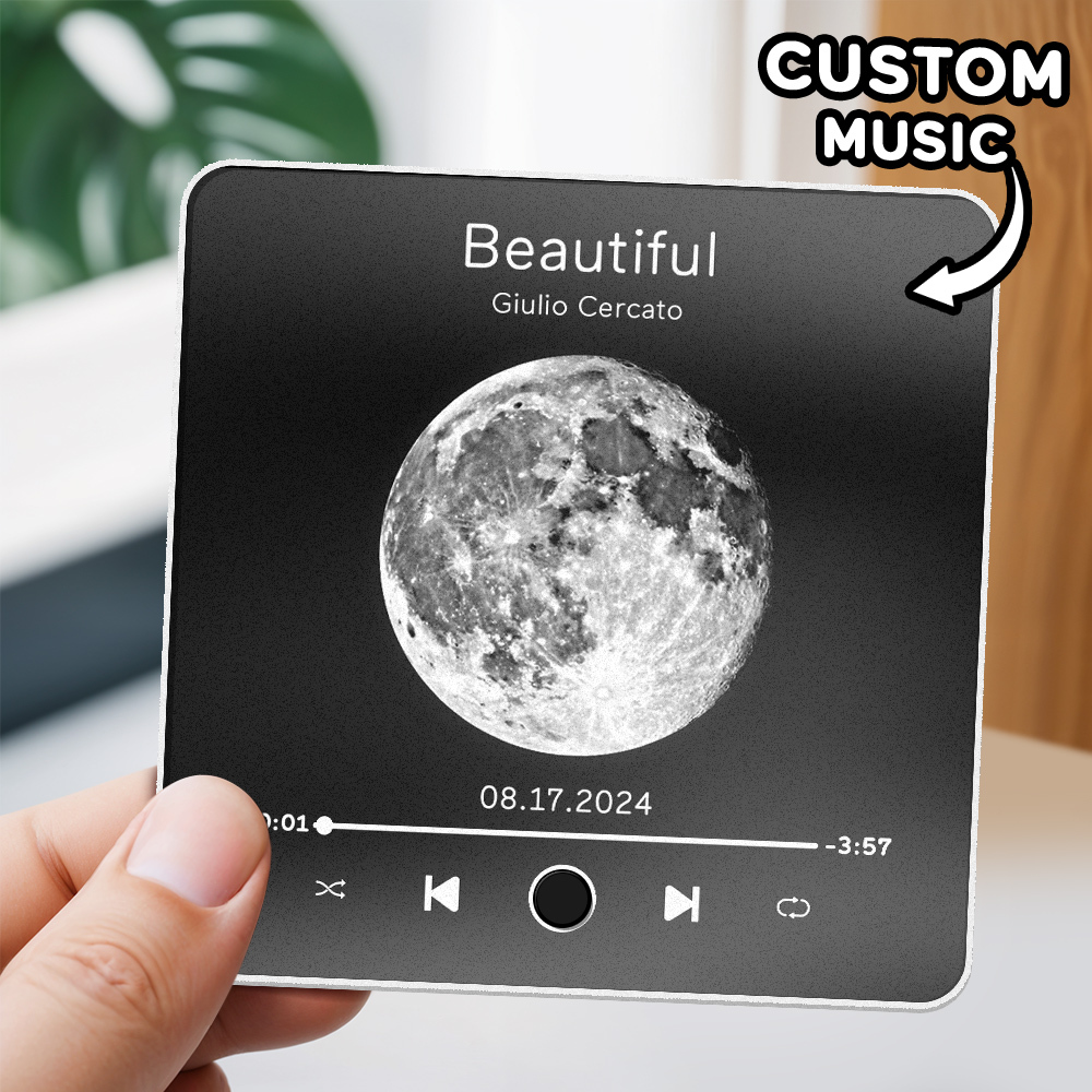 Gepersonaliseerde Fotoalbum Koelkastmagneet Muziek Muur Fotosticker Muziekbeweging Die Kan Worden Afgespeeld Zonder Mobiele Telefoon Muziek Koelkastmagneet Pro Kan Liedjes Afspelen - SokkenFoto