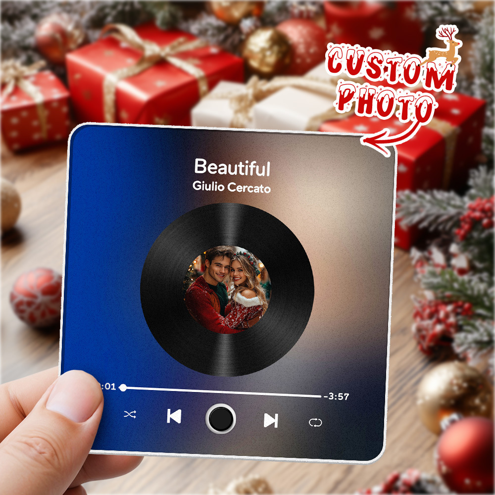 Gepersonaliseerde Fotoalbum Koelkastmagneet Muziek Muur Fotosticker Muziekbeweging Die Kan Worden Afgespeeld Zonder Mobiele Telefoon Muziek Koelkastmagneet Pro Kan Liedjes Afspelen