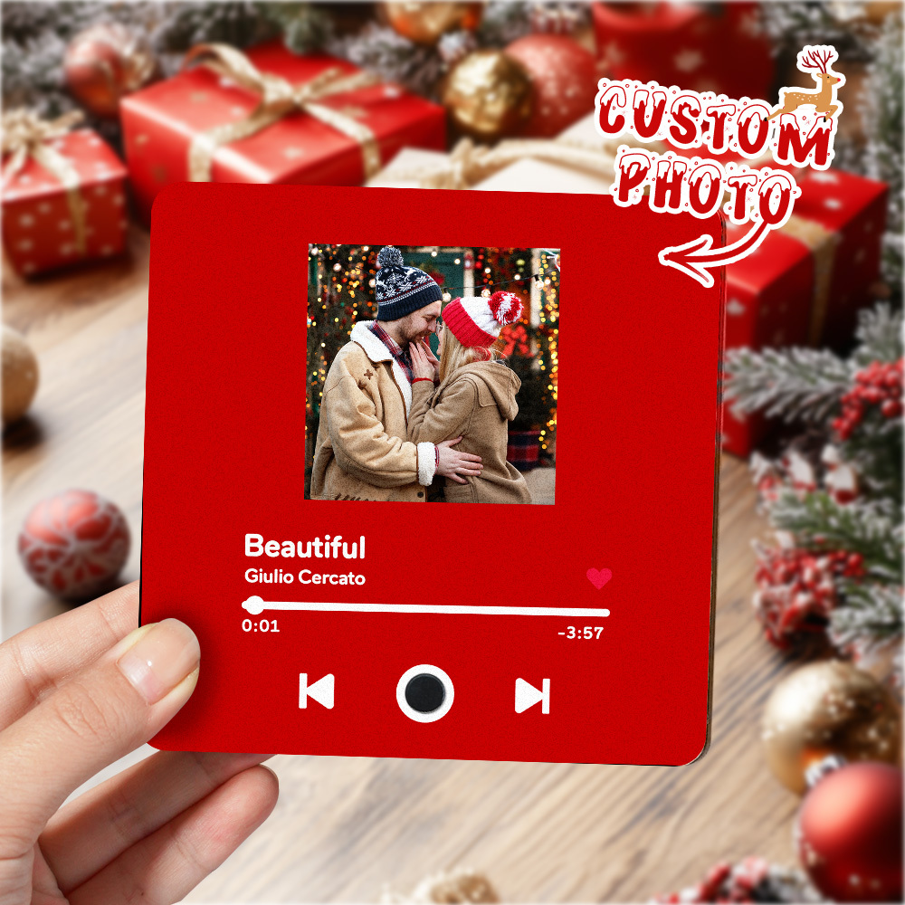Gepersonaliseerde Fotoalbum Koelkastmagneet Muziek Muur Fotosticker Muziekbeweging Die Kan Worden Afgespeeld Zonder Mobiele Telefoon Muziek Koelkastmagneet Pro Kan Liedjes Afspelen