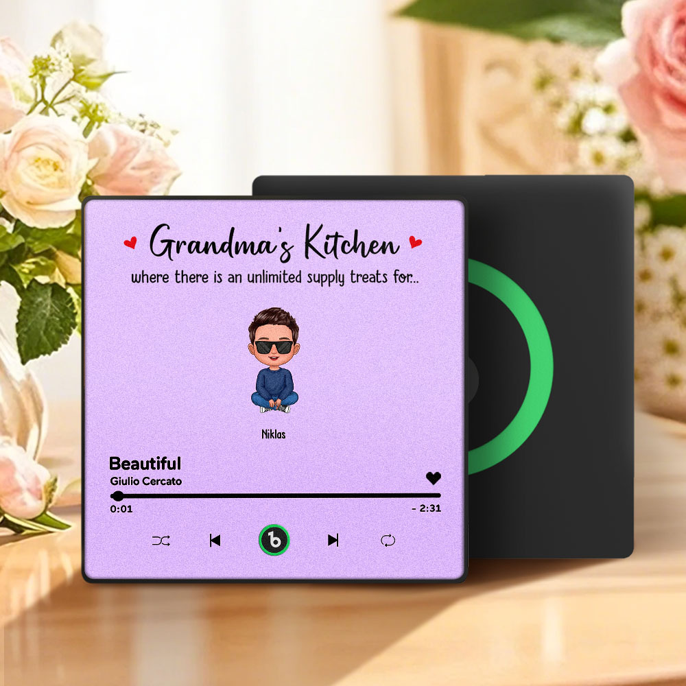 Aangepaste Muziek Koelkastmagneet Moederdag Muziek Muur Foto Sticker Die Muziek Afspeelt Zonder Mobiele Telefoon Meerdere Stijlen - SokkenFoto